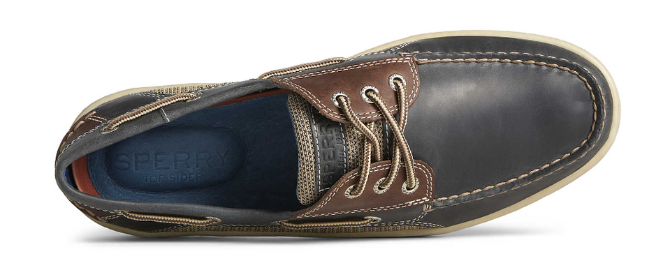 Sperry Billfish 3 Eye Navy/Brown Boat Shoe Men's sizes 7-15 WIDE/NEW!!!