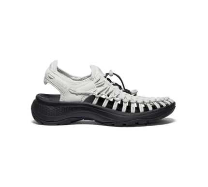 Keen Uneek Astoria Silver Birch Black Sandal Women's size 6 1-2 NEW