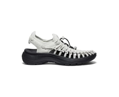 Keen Uneek Astoria Silver Birch Black Sandal Women's size 6 1-2 NEW