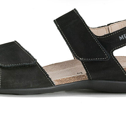 Mephisto Agave Black Bucksoft Anklestrap Comfort Sandal Women's Sizes 35-42 NEW!