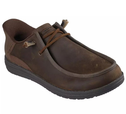 SKECHERS Melson-Edrick Brown RF Slip-ins Loafer Shoe Men's sizes 7-14/NEW!!