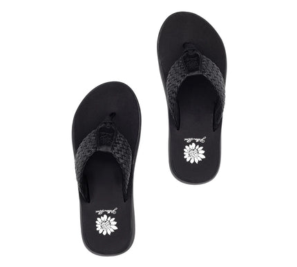 Yellow Box Gamma Black Flatform Toe Post Sandal Women's sizes 6-10/NEW!
