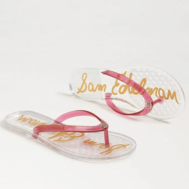 Sam Edelman Dean Jelly Clear Pink Toe Post Sandal Women's US sizes 5-11/NIB