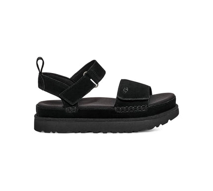 UGG Goldenstar Black Suede Platform Sandal Women's US sizes 5-12/NEW!!!
