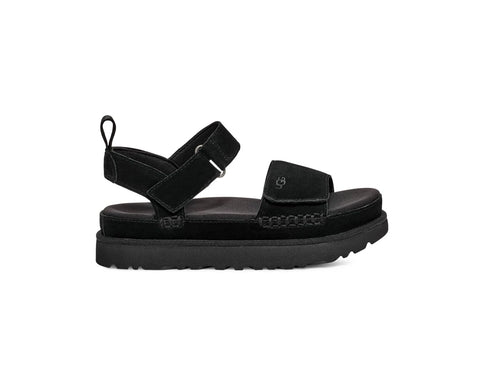UGG Goldenstar Black Suede Platform Sandal Women's US sizes 5-12/NEW!!!