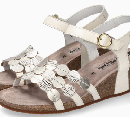 Mephisto Matilde Off White Wedge Comfort Sandal Women's Sizes 35-42 NEW!!!