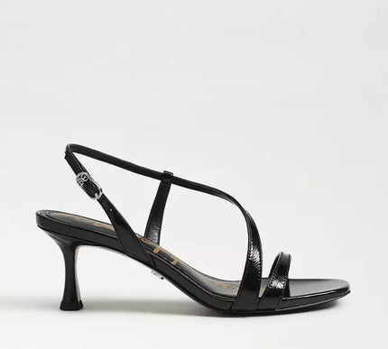 Sam Edelman Prance Black Leather Strappy Heel Sandal Women's sizes 6-11/ NEW!!