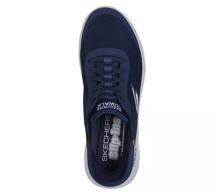 SKECHERS Go Walk Flex Hands Free Navy Slip-ins Sneaker Men's sizes 7-14/NEW WW