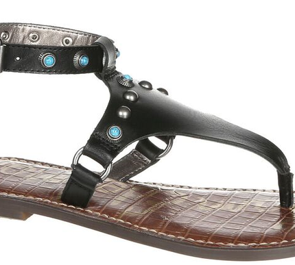Sam Edelman Galena Black Ankle Strap Sandal Women's sizes 5-11/ NEW!!