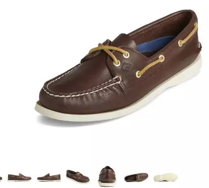 Sperry Top-Sider A/O Authentic Original 2 Eye Brown Boat Shoe Men's sizes 7-16 M