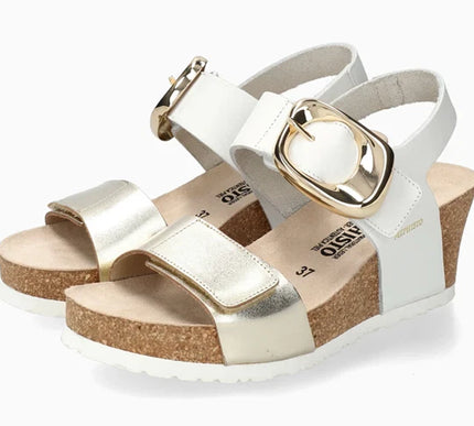 Mephisto Leandre Gold Wedge Comfort Sandal Womens sizes 36-42 NEW