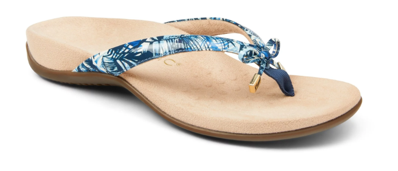 Vionic Bella Blue Palm Toe-Post Sandal Flip Flop Women's sizes 5-12 NEW!!!
