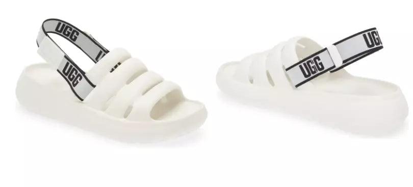 UGG Sport Yeah EVA Sandal White Sling-back Men's US sizes 9-13/NEW!!!