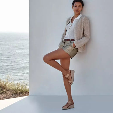 Vionic Calera Camel Leather Slingback Wedge Sandal Women's sizes 5-11/NEW!!!