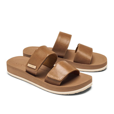 Cobian Dana Rise Tan 2-Strap Flatform Slide Sandal Women's US Sizes 5-11 NIB!!