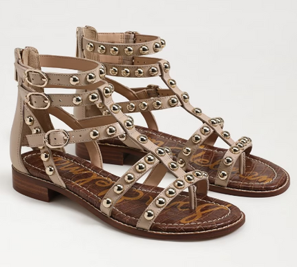 Sam Edelman Estella Sandshell Studded Gladiator Sandal Women's US sizes 6-10 NEW