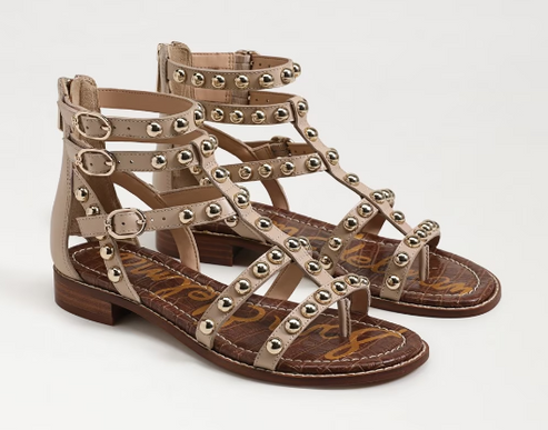 Sam Edelman Estella Sandshell Studded Gladiator Sandal Women's US sizes 6-10 NEW