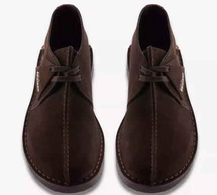 Clarks Desert Trek Dark Brown Suede Moccasin Loafer Shoe Men's US sizes 7-15 NEW