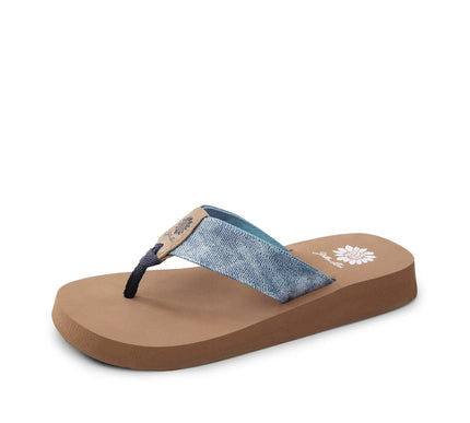 Yellow Box Fremont Denim Flatform Toe Post Sandal Women's sizes 6-10/NEW!!!