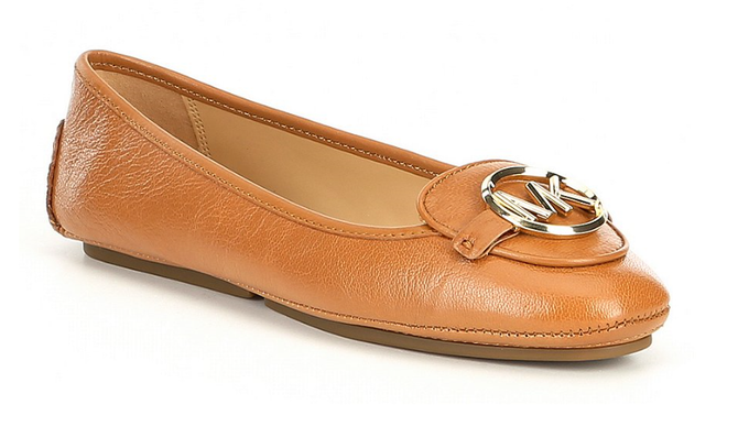 Michael Kors Lillie Moc Luggage Leather w/ Gold Hardware Women's sizes 5-12/NEW!