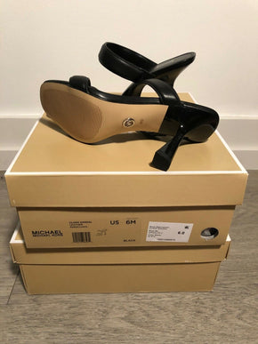 Michael Michael Kors Clara Sandal Black Leather Women's US sizes 6-10/NEW!!!
