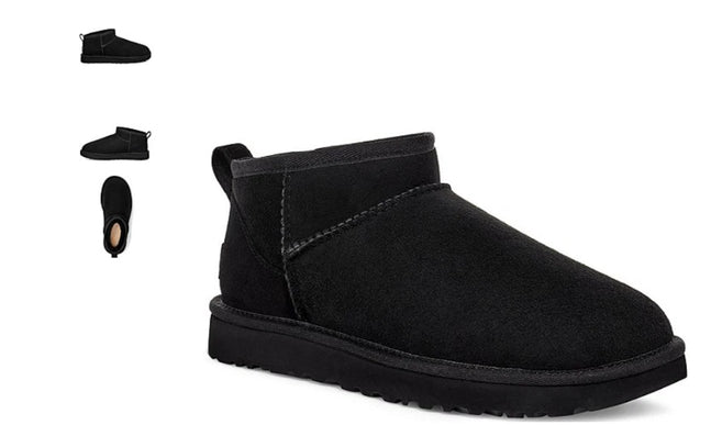 UGG Classic Ultra Mini Black Boot Bootie Women's US sizes 5-11-NEW