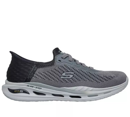 SKECHERS Orvan-Drex RF Gray/Black Slip-ins Sneaker Shoes Men's sizes 7-14/NEW!!