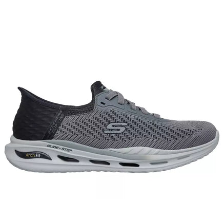 SKECHERS Orvan-Drex RF Gray/Black Slip-ins Sneaker Shoes Men's sizes 7-14/NEW!!