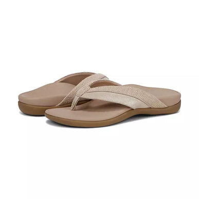 Vionic Shore Natural Gold Canvas Leather Sandal Women's sizes 5-11/NEW!!!