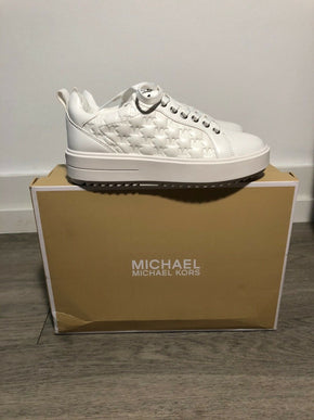 Michael Kors Emmett Lace-Up Optic White Sneakers Women's sizes 6-10/NEW!!