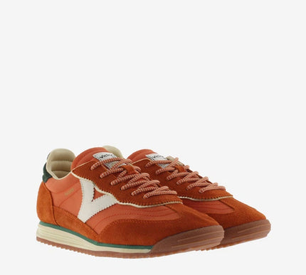 Victoria Saturno Nylon and Leather Orange Sneaker Women EU sizes 37-41/US 6-10