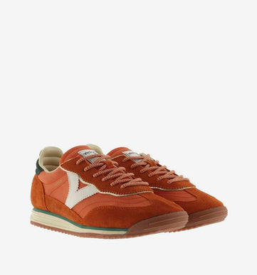 Victoria Saturno Nylon and Leather Orange Sneaker Women EU sizes 37-41/US 6-10