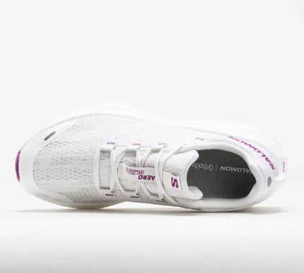 Salomon Aero Glide 3 White/White/Willowherb Running Shoe Men's US Sizes 7-14 NIB