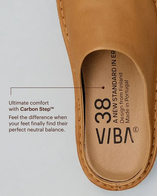 VIBAe Roma Fawn Tan Slip On Loafer Mule EU Unisex sizes W6/36-M15/48