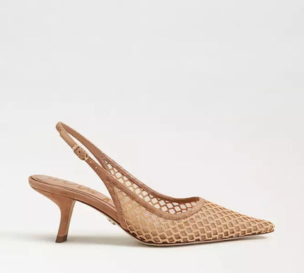 Sam Edelman Bianka Slingback Tan Mesh Pump Women's sizes 6-11/ NEW!!