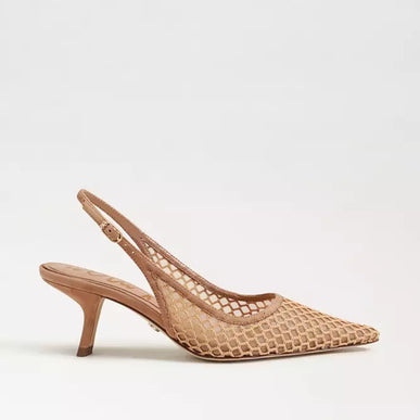 Sam Edelman Bianka Slingback Tan Mesh Pump Women's sizes 6-11/ NEW!!