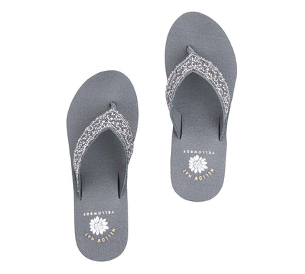 Yellow Box Waneta Gray Multi Wedge Toe Post Sandal Women's sizes 6-10/NEW!