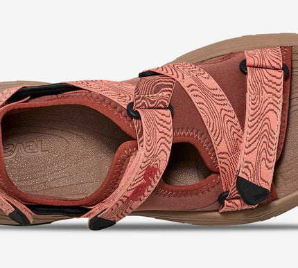 Teva Grandview Max Mahogany/Dahlia Trail Running Sandal Womens sizes 6-11