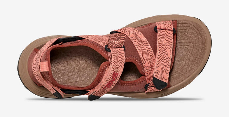 Teva Grandview Max Mahogany/Dahlia Trail Running Sandal Womens sizes 6-11