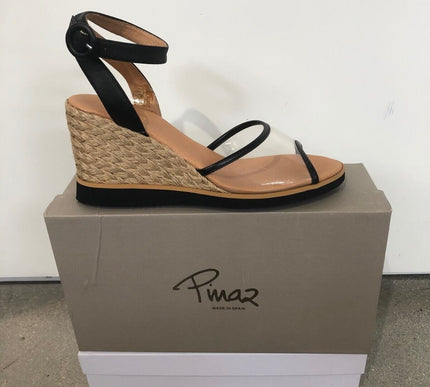 Pinaz Sandal 1501 Vinilo Softy Negro Wedge Women's EU sizes 36-41/6-11 NEW!!!