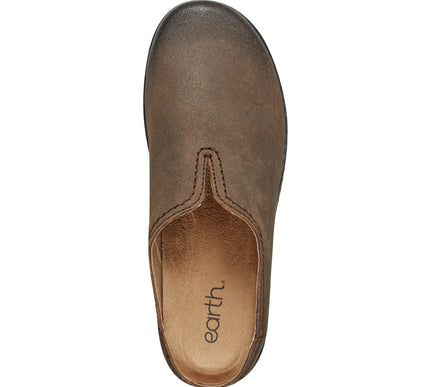 Earth Kolia Dark Brown Round Toe Slip-on Casual Clogs Womens sizes 6-10 NEW M