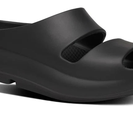 OOFOS OOyea Slide Sandal Black Womens Sizes M3/W5-M9/W11 NEW