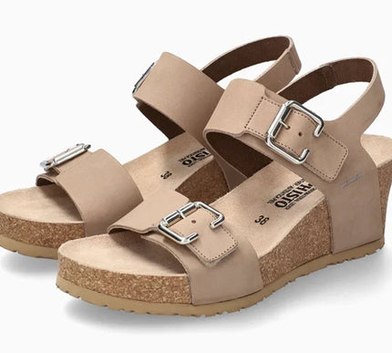 Mephisto Lissandra Light Taupe Wedge Comfort Sandal Womens sizes 36-42 NEW