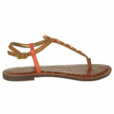 Sam Edelman Gale Saddle Orange Leather Ankle Strap Sandal womens 6-10/ NEW!!!