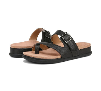 Vionic Carmela Black Leather Sandal Women's sizes 5-11/NEW!!!