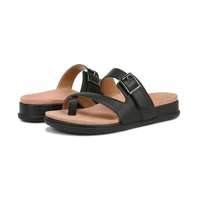 Vionic Carmela Black Leather Sandal Women's sizes 5-11/NEW!!!