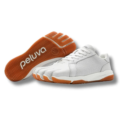 Peluva Court Ad-In White Barefoot Toe Shoes Womens US Sizes 6-11