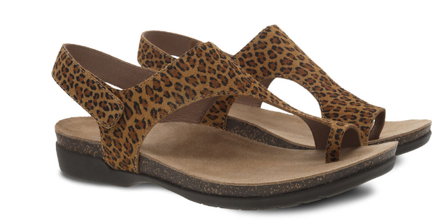 Dansko Reece Leopard Suede Toe Loop Sandal Women's sizes EU/US 35-42/5-11 NEW!!!