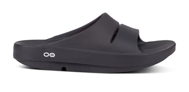 OOFOS OOahh Slide Sandal Black Mens and Womens Sizes M3/W5-M13/W15 NEW