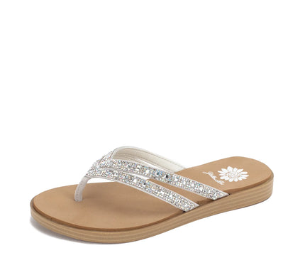 Yellow Box Dalia White Toe Post Flip Flop Sandal Women's sizes 6-10/NEW!!!